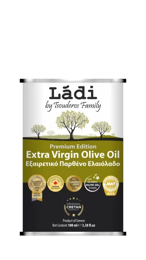 LADI - 100 ml Tin - Ladi Tsouderos Family - Extra Virgin Olive Oil