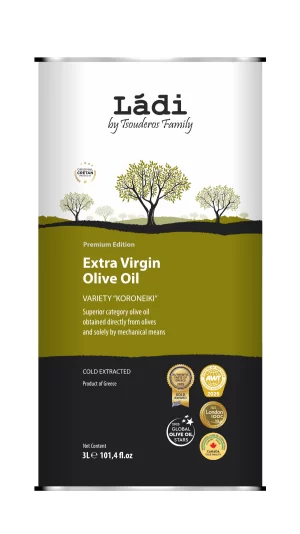 LADI - 3 l Tin - Ladi Tsouderos Family - Extra Virgin Olive Oil