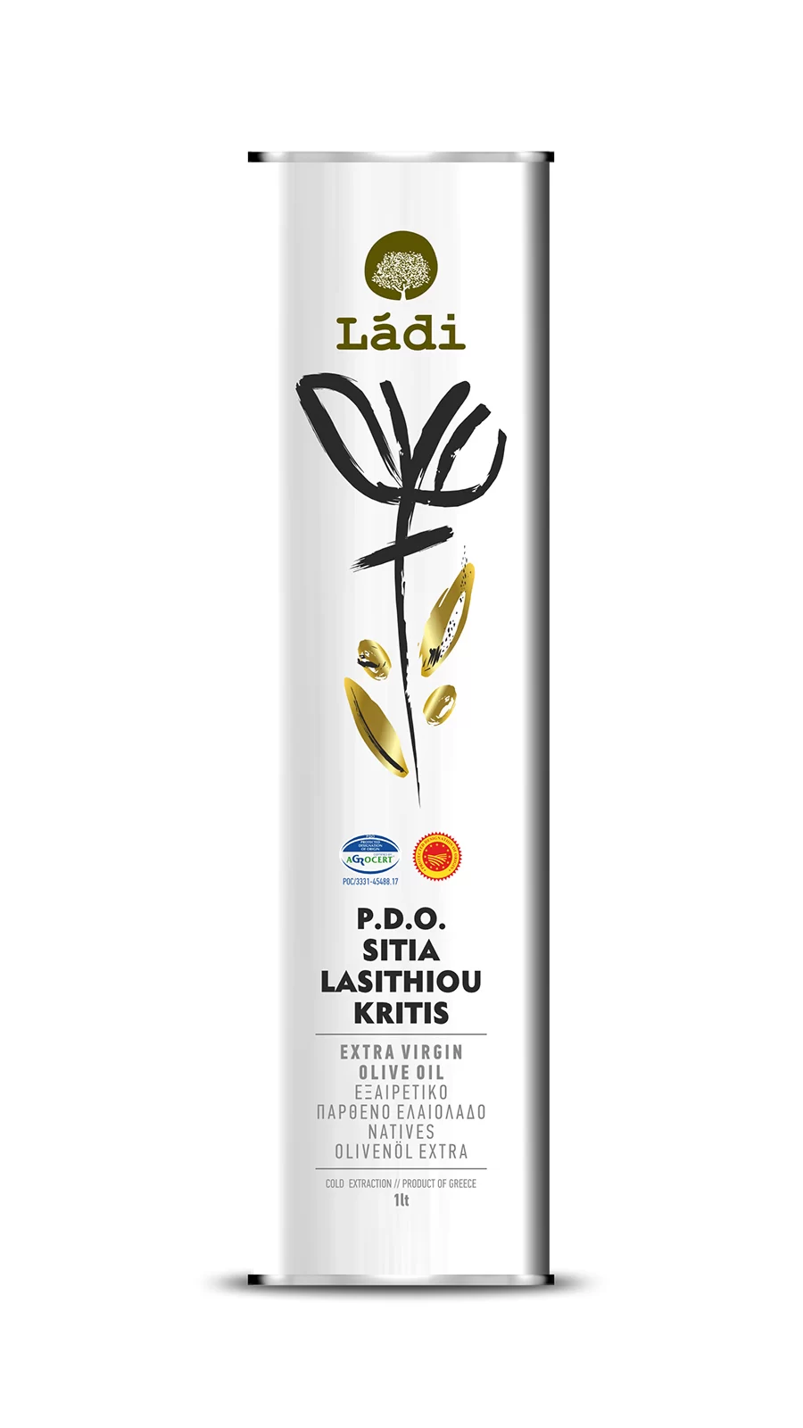 PDO SITIA - 1 l Tin - Extra Virgin Olive Oil - Ladi Tsouderos